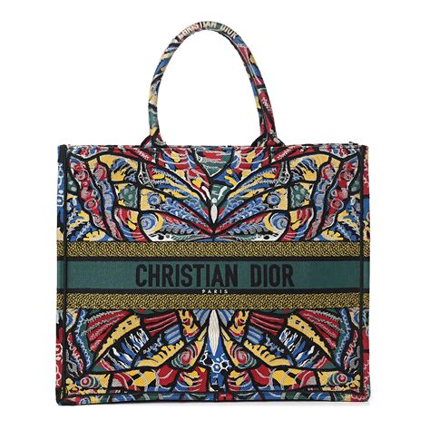 christian dior tote bag leather|Christian Dior canvas book tote.